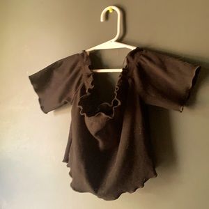 Back off the shoulder crop top size small shein